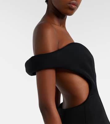 Robe de cocktail en laine mélangée | Mugler