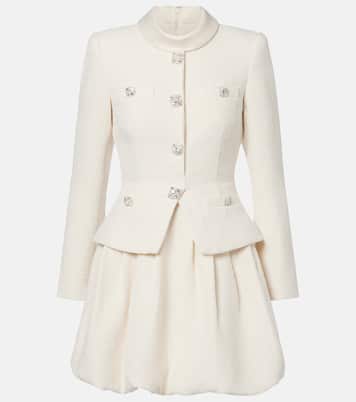 Robe en tweed à ornements | Self-Portrait