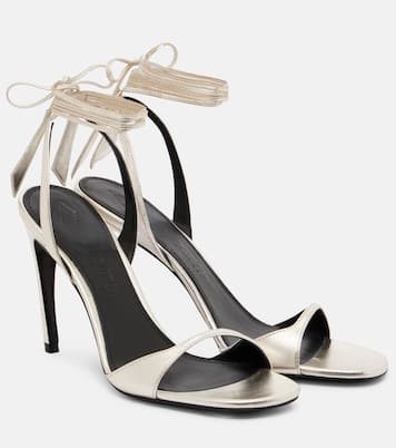 Ora 95 metallic leather slingback sandals | The Attico