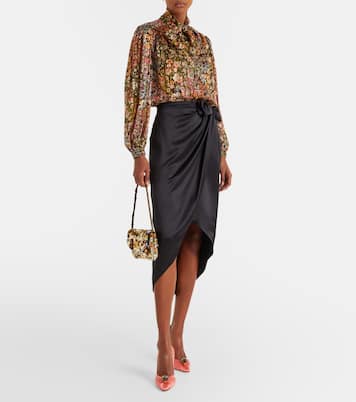 Pas De Chat 105 embellished satin pumps | Valentino Garavani