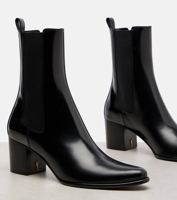 Jill 60 leather ankle boots | Saint Laurent