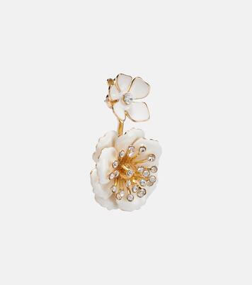 Pendientes florales con cristales | Carolina Herrera