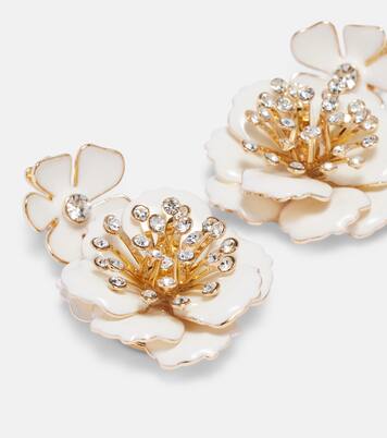 Pendientes florales con cristales | Carolina Herrera