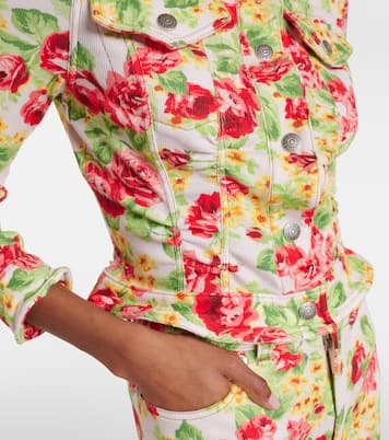 Ojalva floral denim jacket | Acne Studios