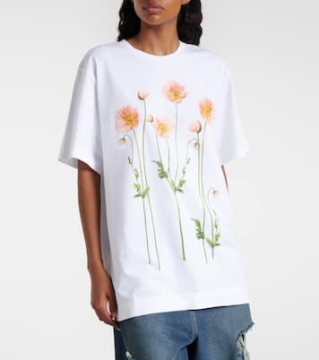 Floral cotton jersey T-shirt | Simone Rocha