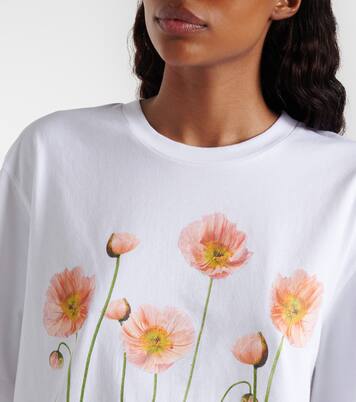 Floral cotton jersey T-shirt | Simone Rocha