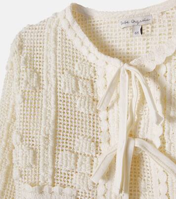 Inez crochet cotton-blend cardigan | Bebe Organic