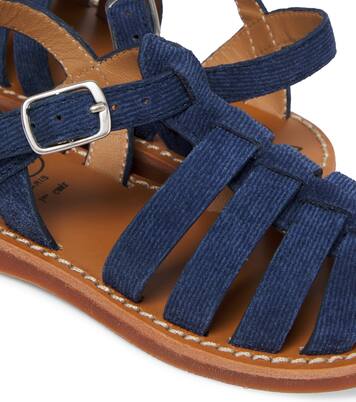 Sandalias Plage-Stitch Dad de ante | Pom d'Api