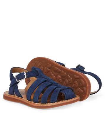 Sandalias Plage-Stitch Dad de ante | Pom d'Api