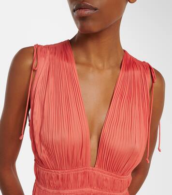 Tasneem plissé satin gown | Ulla Johnson