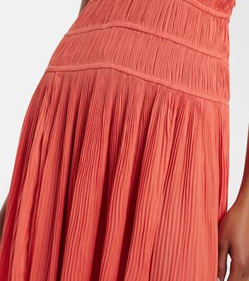 Tasneem plissé satin gown | Ulla Johnson