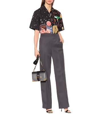 Gerade Hose aus Jersey | Prada