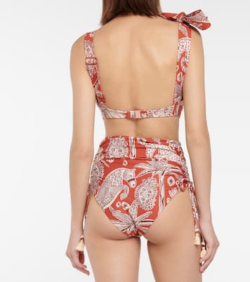 Macondo printed triangle bikini top | Johanna Ortiz