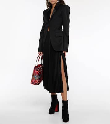 Bottines Movida 130 à plateau en daim | Christian Louboutin