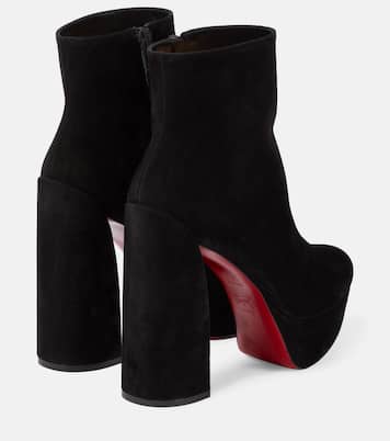 Bottines Movida 130 à plateau en daim | Christian Louboutin
