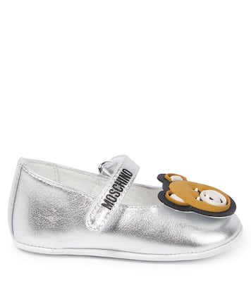 Baby - Ballerine in pelle metallizzata | Moschino Kids