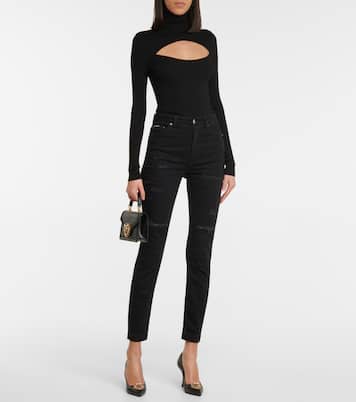 Rollkragenpullover aus Rippstrick | Dolce&Gabbana
