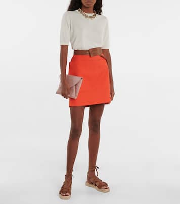 Bevanda cotton gabardine miniskirt | Max Mara