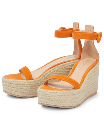 Sandali espadrillas Portofino in suede con zeppa | Gianvito Rossi