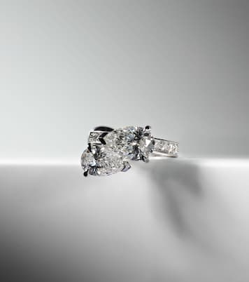Orecchino singolo Serti Sur Vide in oro bianco 24 kt con diamanti | Repossi