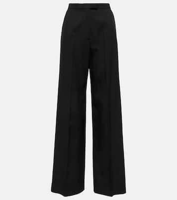 Pantaloni in lana a gamba larga | Alaïa