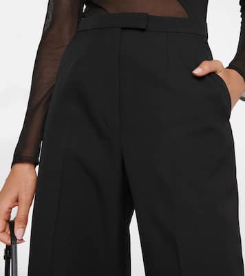 Pantaloni in lana a gamba larga | Alaïa