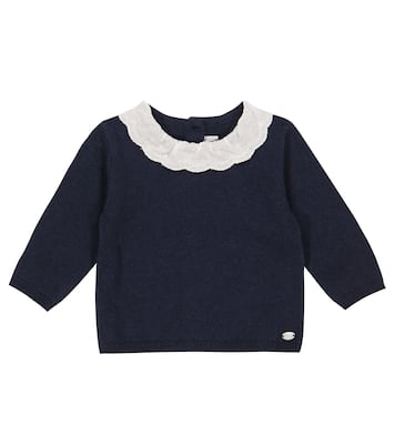 Baby - Pullover in lana con pizzo | Tartine et Chocolat