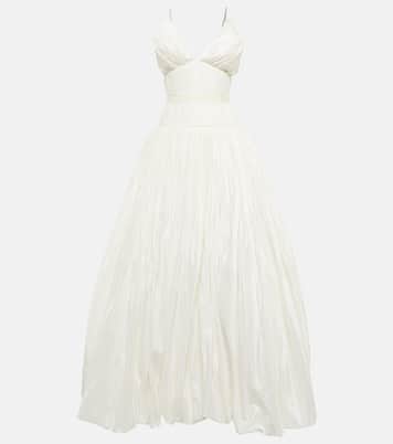 Robe de mariée longue Leith en soie | Danielle Frankel