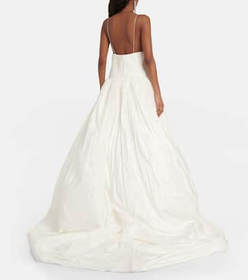 Robe de mariée longue Leith en soie | Danielle Frankel