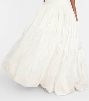 Robe de mariée longue Leith en soie | Danielle Frankel