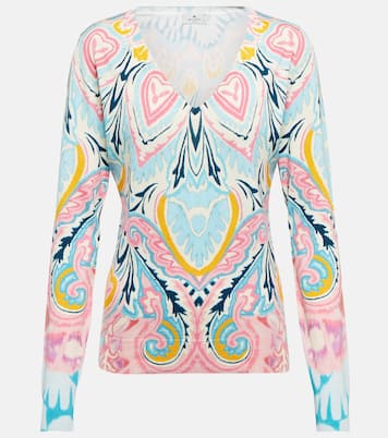 Printed silk-blend sweater | Etro
