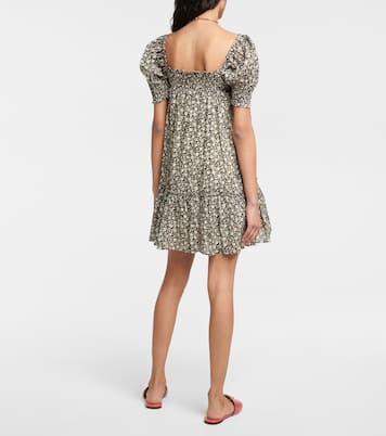 Vestido corto blusón floral | Tory Burch
