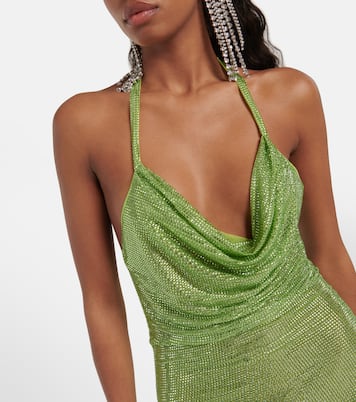 Verziertes Minikleid aus Mesh | Giuseppe di Morabito