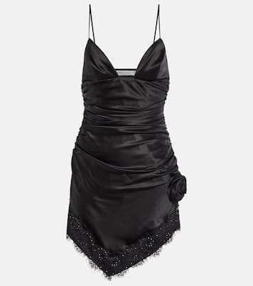 Embellished silk-blend satin minidress | Alessandra Rich