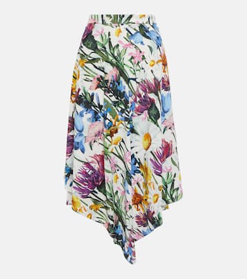 Jupe midi à fleurs | Stella McCartney