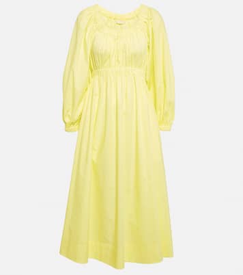 Helena gathered cotton midi dress | Ulla Johnson