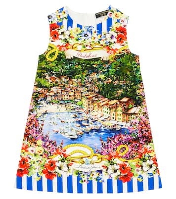 Kleid Portofino aus einem Baumwollgemisch | Dolce&Gabbana Kids