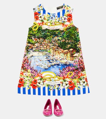 Kleid Portofino aus einem Baumwollgemisch | Dolce&Gabbana Kids
