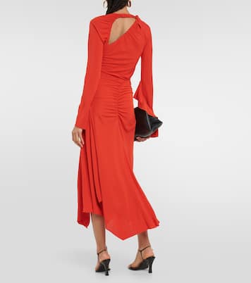 Abito midi in jersey con cut-out | Victoria Beckham
