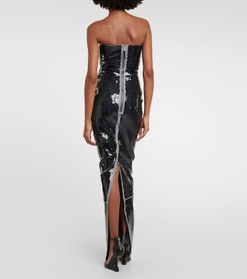 Strapless sequined gown | Rick Owens