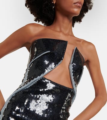 Strapless sequined gown | Rick Owens