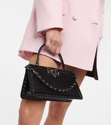 Clutch Rockstud Small aus Leder | Valentino Garavani