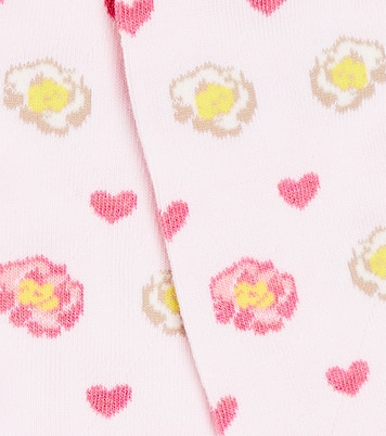 Calcetines de algodón en jacquard | Monnalisa