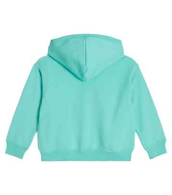 Logo printed cotton hoodie | Moschino Kids