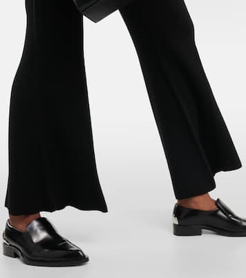 Pantalon évasé en laine mélangée | Joseph