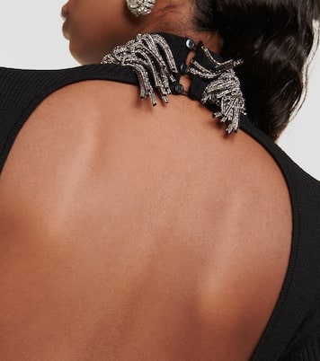 Embellished wool-blend minidress | Giuseppe di Morabito