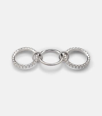 Anello Juno in oro bianco 18kt con diamanti  | Spinelli Kilcollin