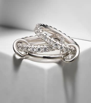Anello Juno in oro bianco 18kt con diamanti  | Spinelli Kilcollin