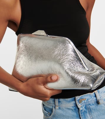 Borsa a spalla Day Off in pelle metallizzata | The Attico