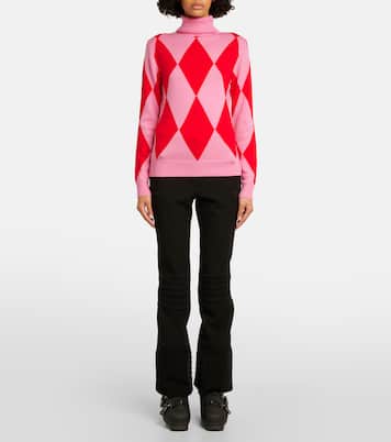 Intarsia wool turtleneck sweater | Perfect Moment
